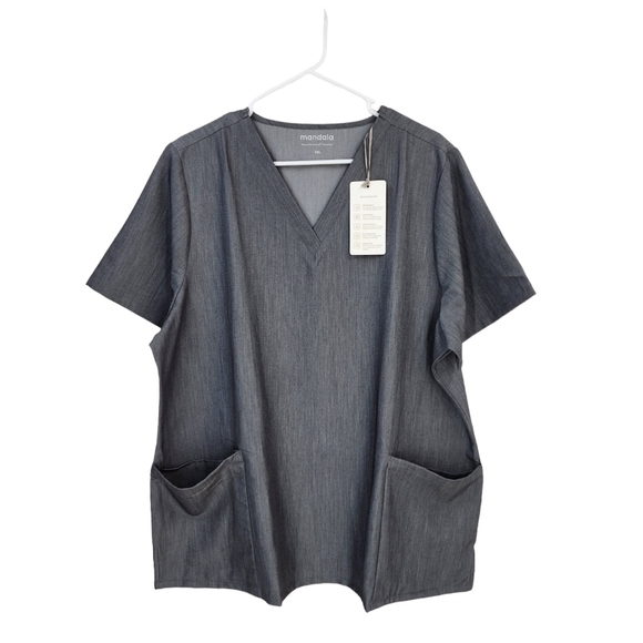 Mandala Women's Gray 6 Pocket Top - Picture 2 of 8